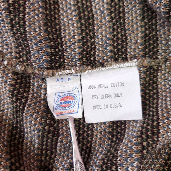 Vtg Tricots St Raphael Sweater Men XL Geometric Abstract Grandpa Coogi Style USA - Picture 13 of 16